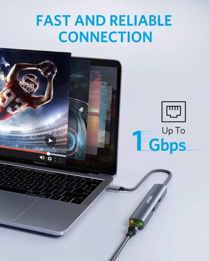 Anker <b>543</b> USB-C Hub (6-in-1, Slim)