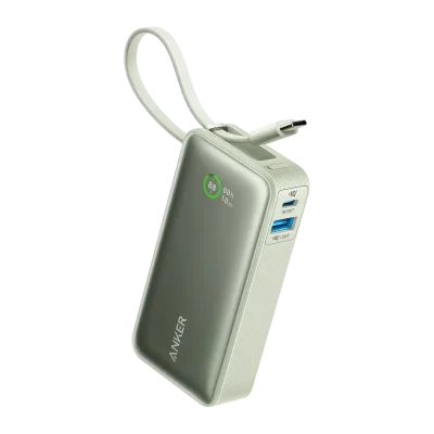 Anker Nano Power Bank (30W, Built-In USB-C Cable)