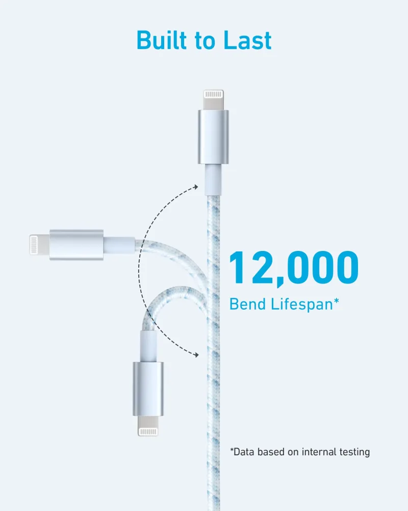 Anker <b>331</b> USB-A til Lightning-kabel (nylon)
