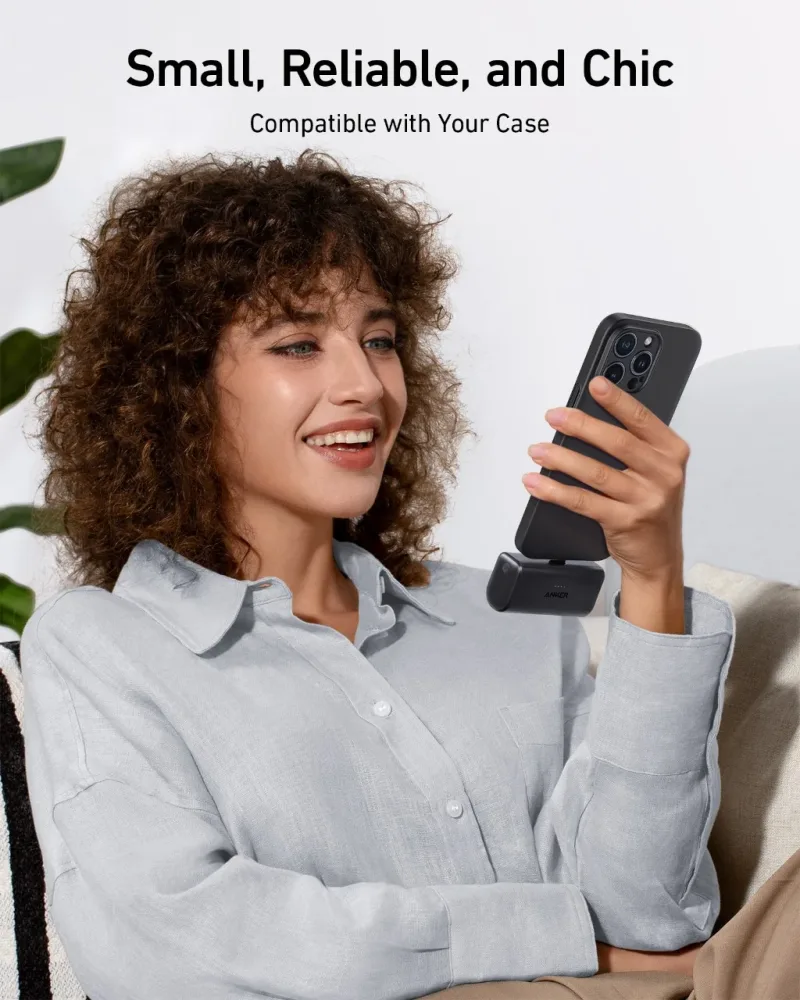 Anker Nano Power Bank reacondicionado (22,5 W, con conector USB-C integrado)