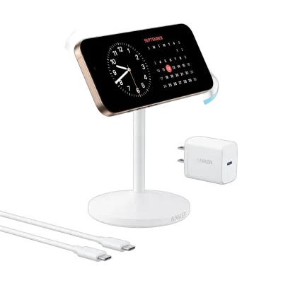 Anker MagGo iPhone 17 MagSafe充電器対応スタンド (Qi2 15W, アダプター付き)