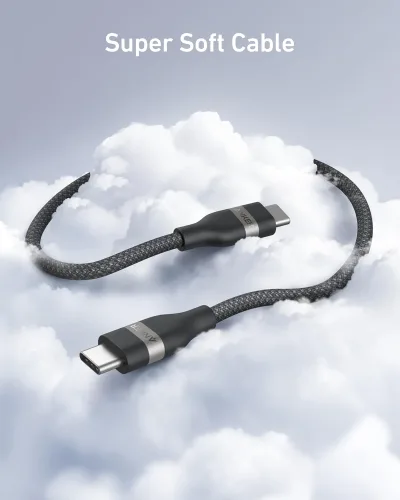 Anker USB-C-auf-USB-C-Kabel (3 ft / 6 ft, 240W, Upcycled-Braided)