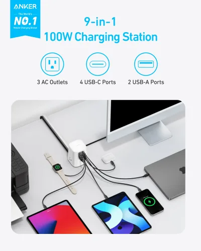 Anker Charging Station (9-in-1, 100W)