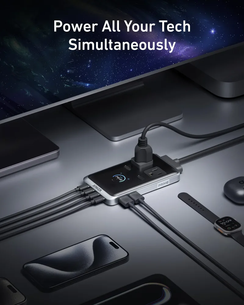 バンドルキット：Anker Prime Charger（250W、6ポート、GaNPrime）と充電ステーション（8-in-1、240W）