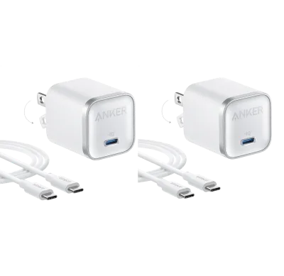 Bundelkit: Anker Nano Charger (45W) met USB-C naar USB-C-kabel 2-pack