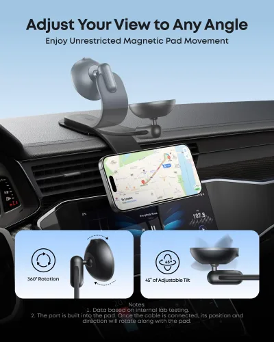 Anker Nano 無線車用充電器（磁吸、可拆式充電板）