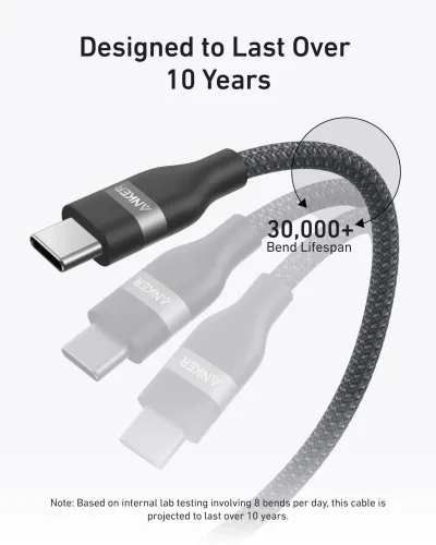 Anker Nano Charger (45W) USB-C to USB-Cケーブル付き & Anker USB-C to USB-Cケーブル (6 ft, 240W, Upcycled-Braided)