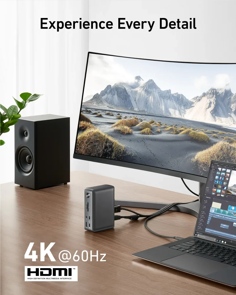 翻新 Anker <b>575</b> USB-C 擴充基座（13 合 1）