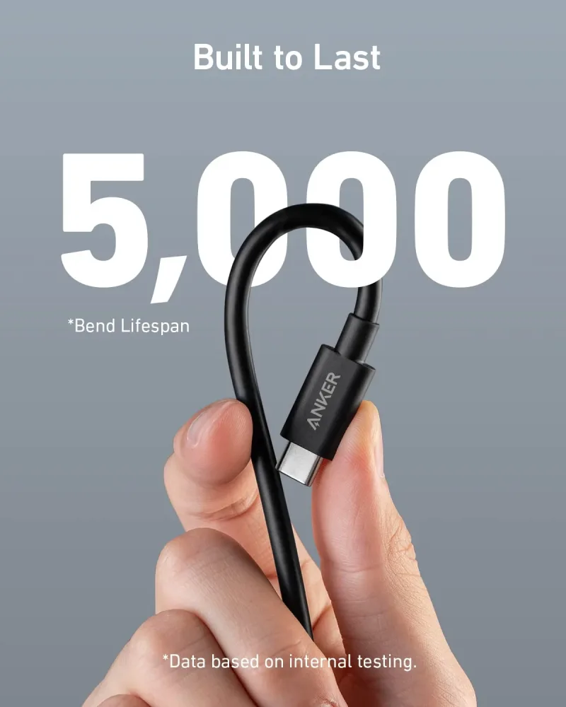 Anker <b>515</b> USB-C 至 USB-C 充電線（兼容 Thunderbolt 4）