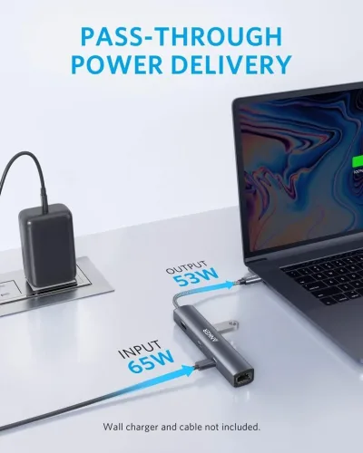 Anker <b>543</b> USB-C Hub (6-in-1, Slim)