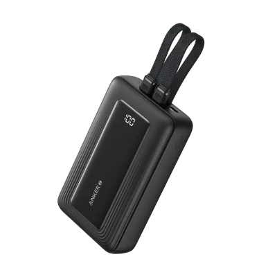 Anker Zolo Power Bank (20K, inbyggd USB-C- och Lightning-kabel)