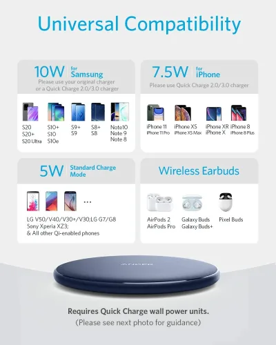 Anker <b>313</b> Caricatore Wireless (Pad)