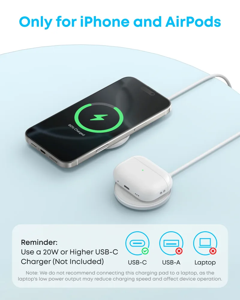 Anker Zolo Magnetic Wireless Charger (2 kpl)