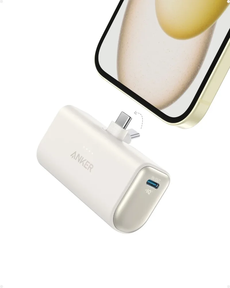 Anker Nano Power Bank reacondicionado (22,5 W, con conector USB-C integrado)
