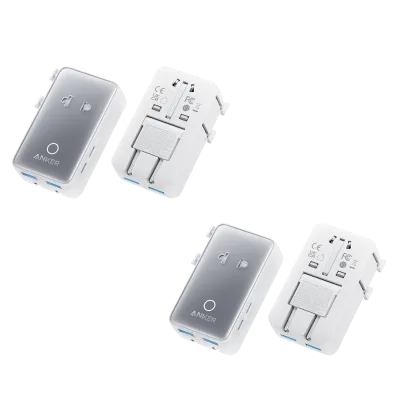 Adaptador de Viaje Anker Nano (5 en 1, 20W, Pack de 2)
