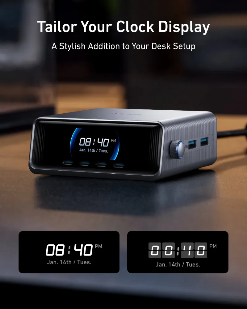 Anker Prime Charger (250W, 6 portar, GaNPrime)