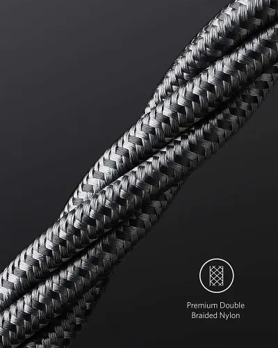 New Nylon USB-C to USB-C 100Wケーブル（10 ft、2本セット）
