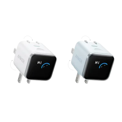 Anker Nano Charger (45W, Smart Display, 180° Foldable)