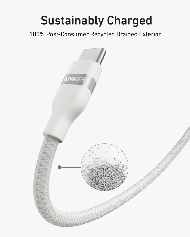 Anker USB-C-auf-USB-C-Kabel (3 ft / 6 ft, 240W, Upcycled-Braided)
