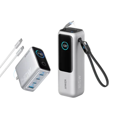 Bundle: Anker Laptop Power Bank and Anker Laptop Charger
