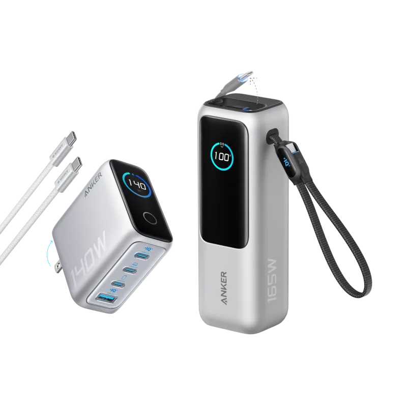 Anker Laptop Power Bank (25K, 165W, wbudowane i wciągane kable)