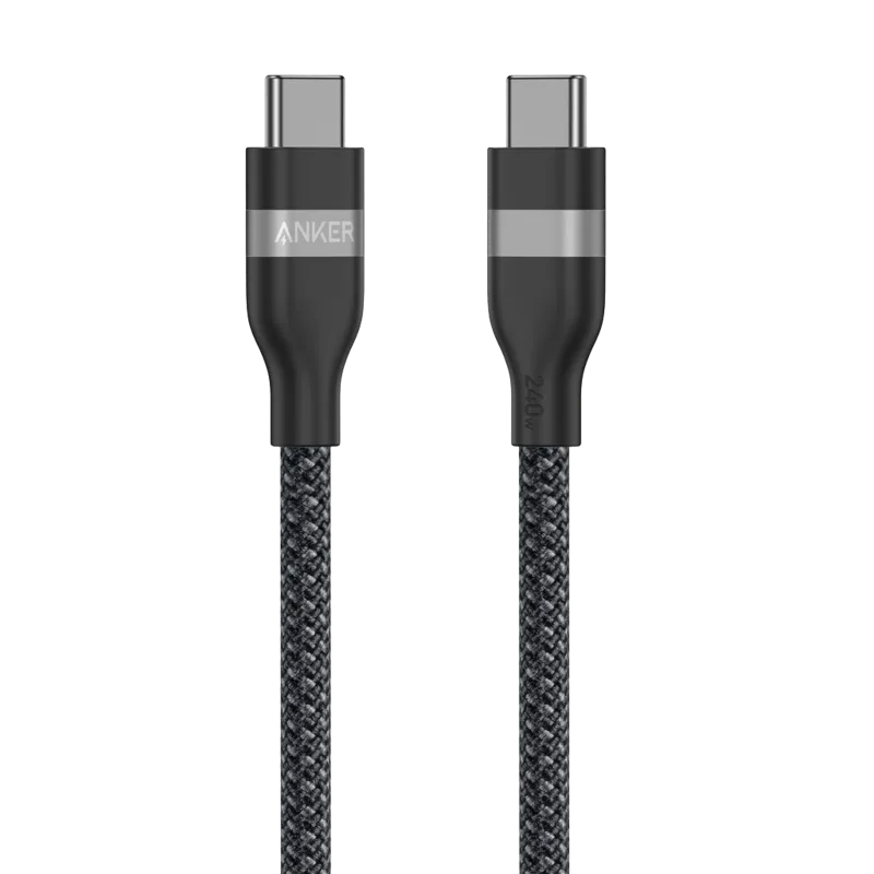 Anker USB-C to USB-C Cable (3 ft / 6 ft, 240W, Upcycled-Braided)