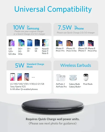 Anker <b>313</b> Caricatore Wireless (Pad)