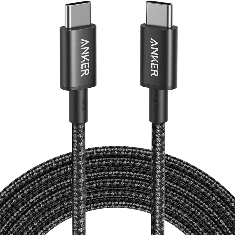 Anker <b>575</b> USB-Cドッキングステーション (13-in-1) & New Nylon USB-C to USB-C 100Wケーブル (10 ft)