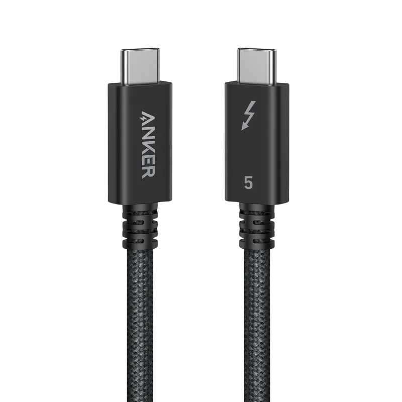 Anker Prime Thunderbolt 5 케이블 (3.3 ft / 1.7 ft, 80 Gbps, 240W)