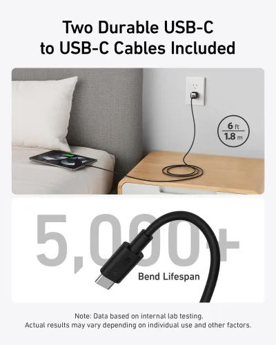 Anker <b>511</b> laddare (Nano Pro) med 1,8 m USB-C-kabel (2-pack)