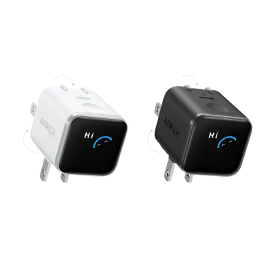 Anker Nano Charger (45W, Smart Display, 180° Foldable)