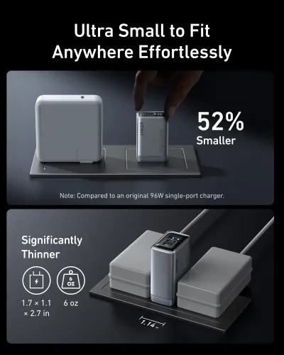 Anker Prime Charger（100W，3 個連接埠，GaN）及 USB-C 至 USB-C 充電線（240W，6 呎）