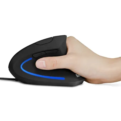 Renoverad Anker ergonomisk optisk USB-ansluten vertikal mus