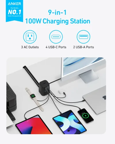 Anker Charging Station (9-in-1, 100W)