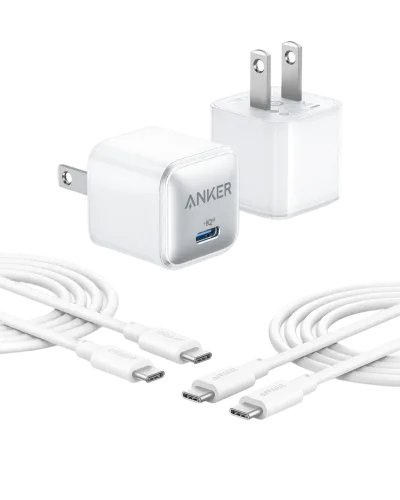 Anker <b>511</b> laddare (Nano Pro) med 1,8 m USB-C-kabel (2-pack)
