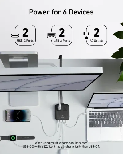 Anker Nano Charging Station (6-in-1, 67W) 2 件裝