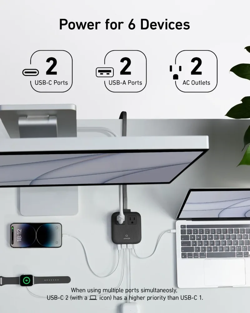 Anker Nano Charging Station (6-in-1, 67W) 2 件裝