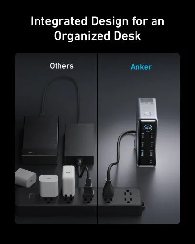Anker Prime Charging Docking Station med 240W USB-C til USB-C-kabel