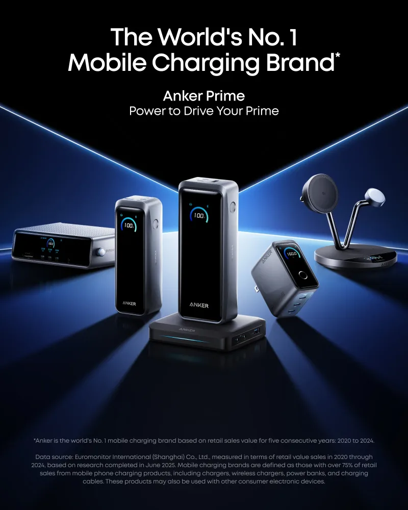 Anker Prime Power Bank (26K, 300W) with Charging Base