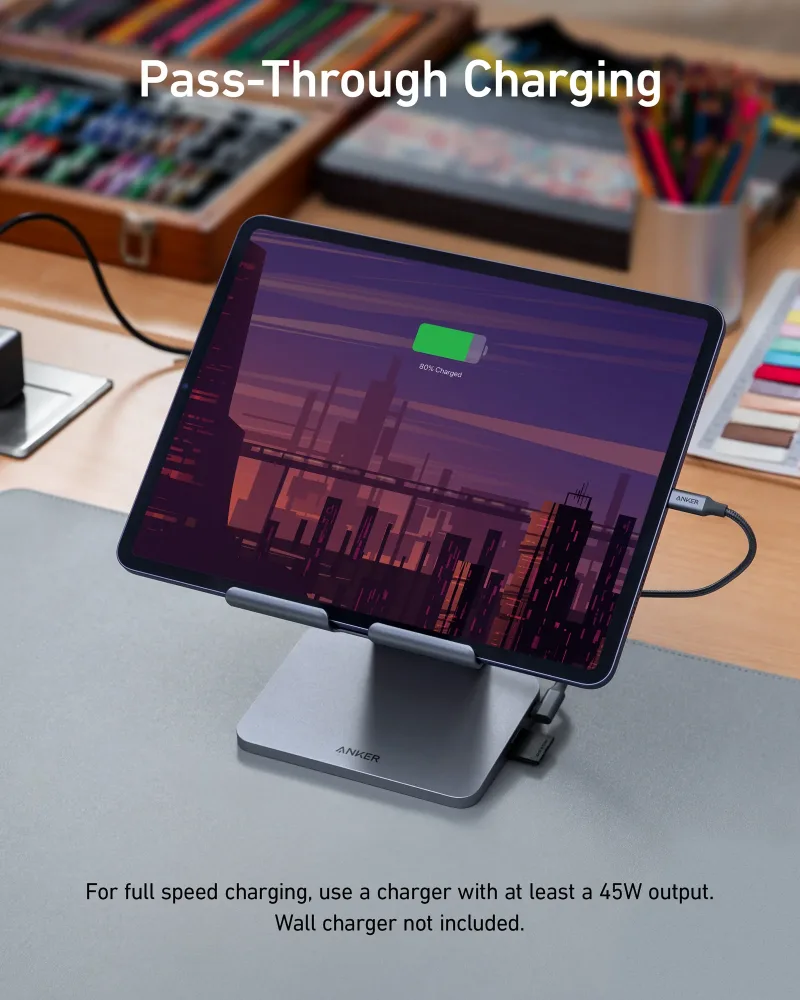 Anker 551 USB-C 허브 (8-in-1, 태블릿 스탠드)