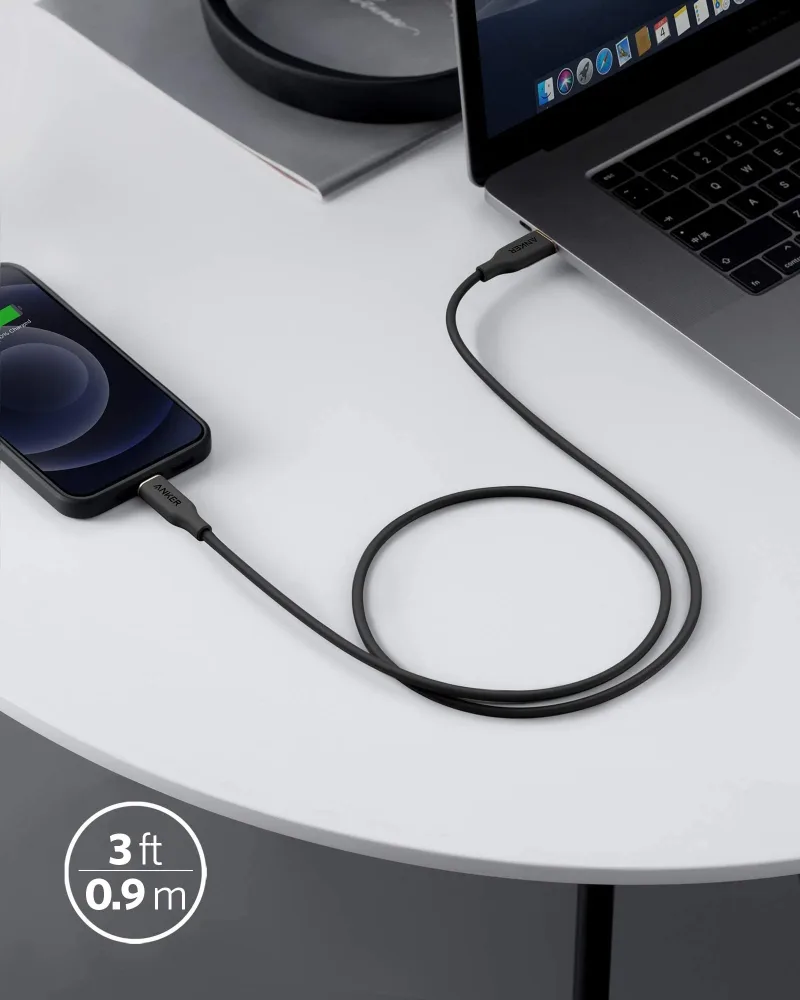 Cabo USB-C para Lightning Anker <b>641</b> (Flow, Silicone)