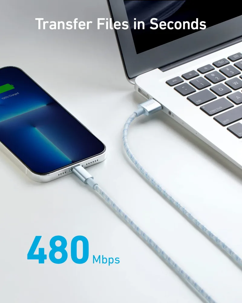 Anker <b>331</b> USB-A til Lightning-kabel (nylon)