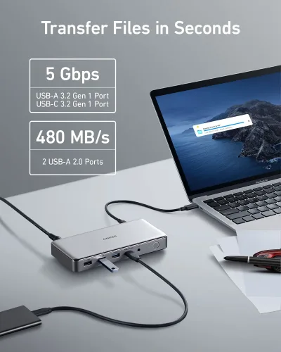 Anker <b>563</b> Station d'accueil USB-C (10-en-1)