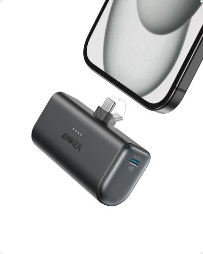 Anker Nano Power Bank reacondicionado (22,5 W, con conector USB-C integrado)