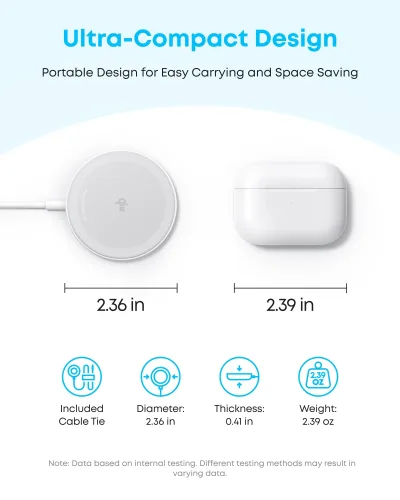 Anker Zolo Magnetic Wireless Charger (2 kpl)