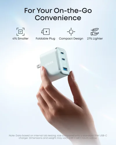 Anker Nano Charger (70 W, 3 Anschlüsse)