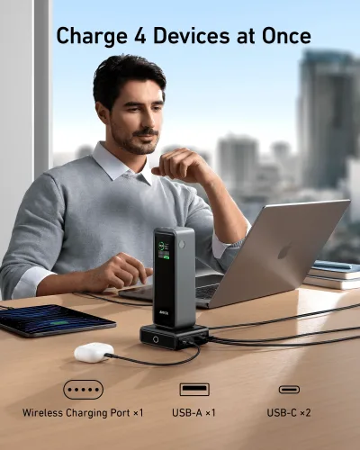 Base di ricarica Anker 100W per Anker Prime Power Bank