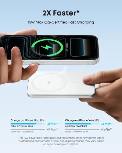 Anker Nano Power Bank (5K, MagGo, Slim)