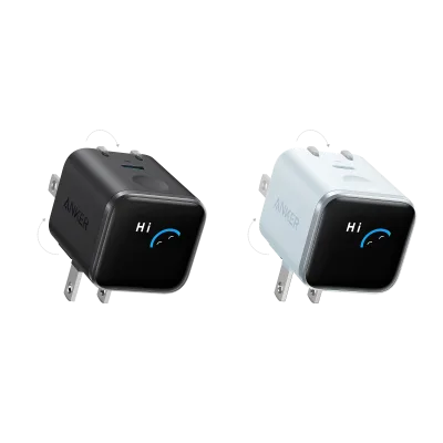 Anker Nano Charger (45W, Smart Display, 180° Foldable)