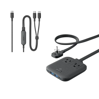 Anker Nano Charging Station (6-in-1, 67W) and Anker 140W 2-in-1 USB-C to USB-C Cable